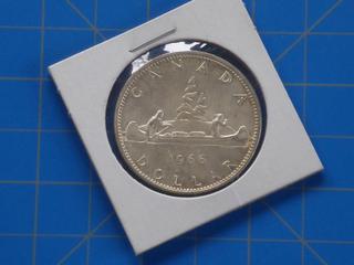 (1) Canadian Silver Dollar Coin, 1966