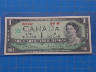 (1) Canadian - Bank of Canada $1.00 Bill, 1867-1967