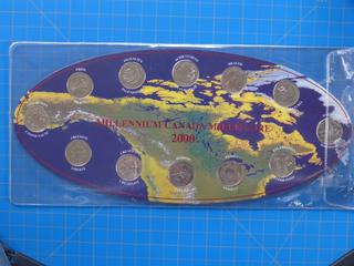 (1) Canada Millennium 2000 Coin Set of 12 Coins