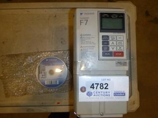 (1) Yaskawa 10 HP Variable Frequency Drive for Electrical Motors, Model CIMR-F7U43P7, S/N 1W1092625270004 (D1)