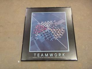 (1) Inspiration Print - Team Work, 24 In. x 30 In. (Upstairs)