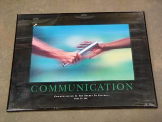 (1) Inspiration Print - Communication, 24 In. x 30 In. (Upstairs)