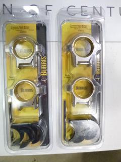(2) Burris Signature Zee Rings 1 In. Medium Nickel (Weaver Style) (Upstairs)