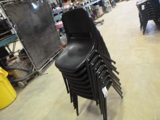 (8) Black Office Chairs (Seacan)