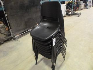 (8) Black Office Chairs (Seacan)