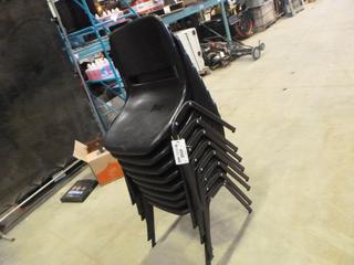 (8) Black Office Chairs (Seacan)