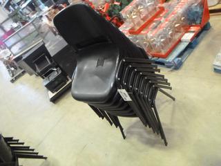 (8) Black Office Chairs (Seacan)