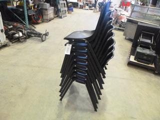 (8) Black Office Chairs (Seacan)