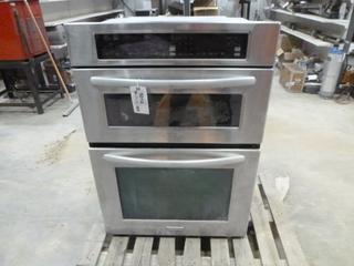 (1) Kitchen Aid Built-In Electric Combo Unit; 30 In. Oven/Microwave, Model KEM530855504 (EOR E)