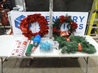 Lot of Assorted Christmas Decorations (WBC)