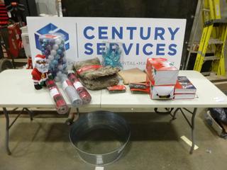 Lot of Assorted Christmas Decorations (CRIB)