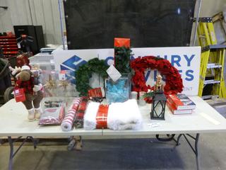 Lot of Assorted Christmas Decorations (CRIB)