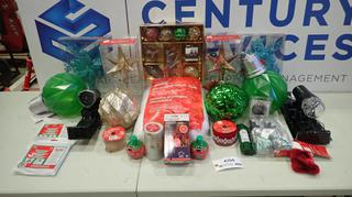 Lot of Assorted Christmas Decorations (EBC)