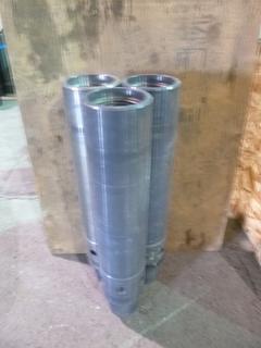 Qty of (3) 5 In. Series 1 Dump Sub Body (Part # DS50-S1-01, Unused)