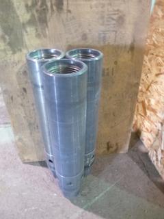 Qty of (3) 5 In. Series 1 Dump Sub Body (Part # DS50-S1-01, Unused)