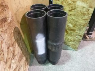 Qty of (4) 5 In. Fixed Bend Housing (1.5 degrees, 1.5 degrees, 2.0 degrees, 2.0 degrees)