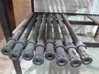 Qty of (8) Universal Joint Shafts to fit 5 In. Series 1 (Part # UJ50-S1-005, Unused, Length 31.5 In. Collar to Collar)