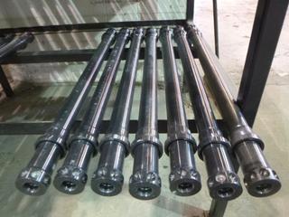 Qty of (7) Universal Joint Shaft to fit 5 In. Series 1 (Part # UJ50-S1-005, Unused, Length 31.5 In. Collar to Collar)