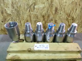 Qty of (6) 5 In. Upper Universal Joints - 2 2/3 In. HEF
