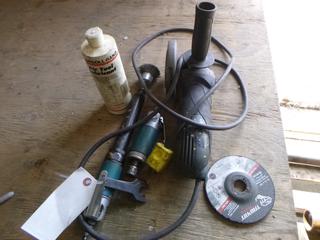 Mastercraft 4 1/2in Angle Grinder C/w (2) Die Grinders