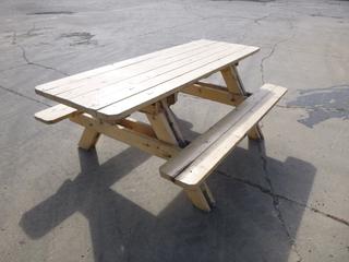 95in X 69in X 37in Picnic Table