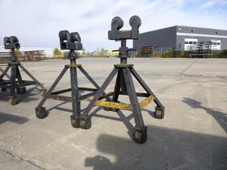 Qty Of (2) Adjustable Pipe Roller Stands