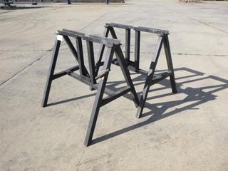 Qty Of (2) 38 1/5in X 35in X 38in Steel Pipe Stands