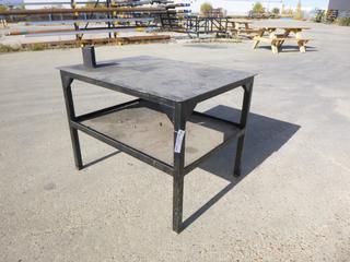 50in X 38in X 36 1/2in Steel Work Bench