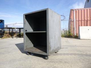 23in X 21in X 32 1/2in Portable Metal Cabinet