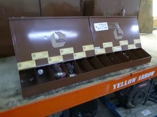 Qty Of (2) Lawson Gravity Feed Dispensers C/w Contents 