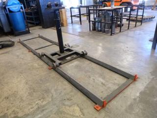 Custom Built Portable Pipe Stand On Tracks *Note: Buyer Responsible For Load Out*