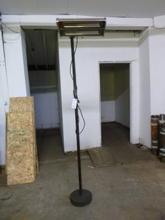 Infrared Dual Heater, C/w Custom Metal Stand