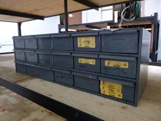 34in X 12in 18-Drawer Storage Cabinet