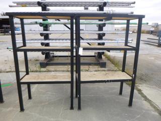 Qty Of (2) 40 1/2in X 19in X 72in Custom Metal Shelves
