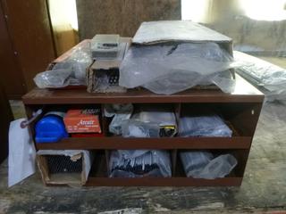 Lawson Welding Rod Rack C/w 1/4in X 12in Rods, 1/8in And Assorted Rods