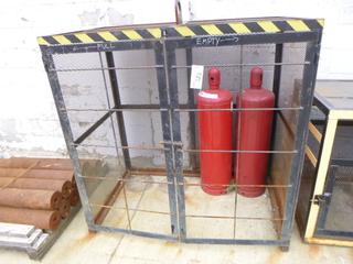 62in X 36in X 60in Vertical Gas Cylinder Storage Locker *Note: Cylinders Not Included*