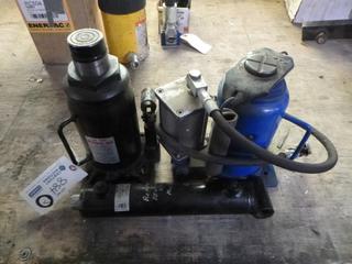 20-Ton Hydraulic Jack C/w Compressed Air Jack And Ram Industries Hydraulic Cylinder