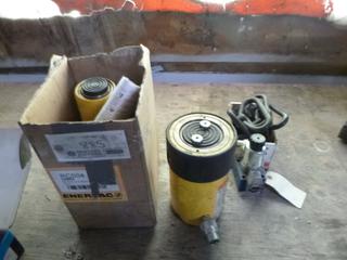 Enerpac RC504 50-Ton Cylinder C/w Enerpac RC256 25-Ton Hydraulic Cylinder *Note: Working Condition Unknown*