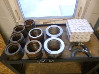 Qty Of (4) Stationary Restrictors C/w (4) Bearings, Split Shims