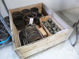Qty Of Approx. (60) 1in X 7 1/2in X 1/4in And Approx. (50) 1/4in X 7 3/4in X 1/4in Metal Rings C/w Approx. (30) Seal Boots