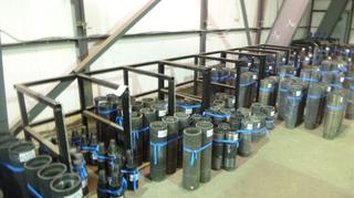 Qty Of (3) 78.5in X 38in X 36in Cylinder Storage Racks *Note: Contents Not Included, Missing Chain, Buyer Responsible For Load Out*