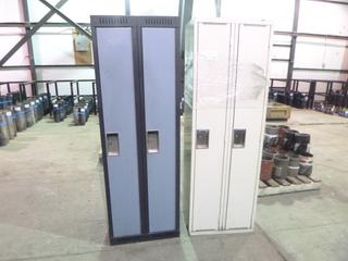 (2) 2-Door Lockers