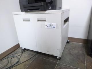21.5in X 25in X 23.5in Portable 2-Door Steel Storage Cabinet