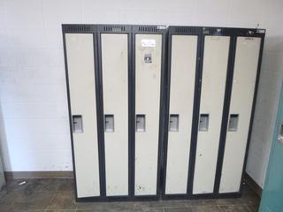 Qty Of (2) 3-Door Lockers