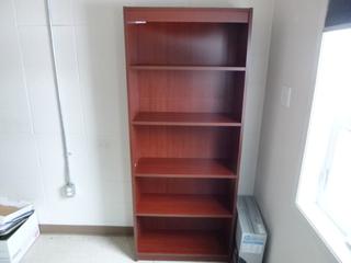29.5in X 12in X 72in 5-Shelf Book Case