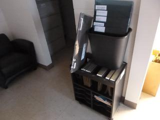 Portable File Holder w/ Sheet Divider C/w Wall Mount File Holders, Stapler And Pen Holder