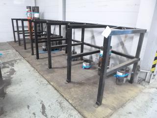 Qty Of (2) 80in X 38in X 36in Cylinder Storage Racks *Note: Contents Not Included, Missing Chain, Buyer Responsible For Load Out*