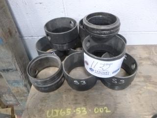 Qty Of (9) 6 1/2in Series 3 Universal Joint Caps, PN: UJ65-S3-002 *Unused* C/w (3) 6 1/2in Series 3 Universal Joint Rings. PN: UJ65-S3-004 *Unused*