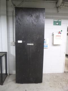 36in X 25.5in X 100in Wood Storage Cabinet