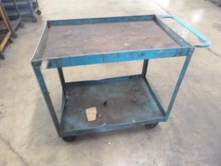 2-Tier Portable Metal Cart